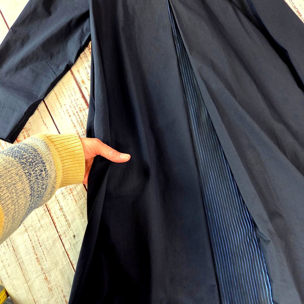 COS Navy Blue Architectural Silouette Dress 6 Zip Back Minimalist Basic Modern - Picture 9 of 16